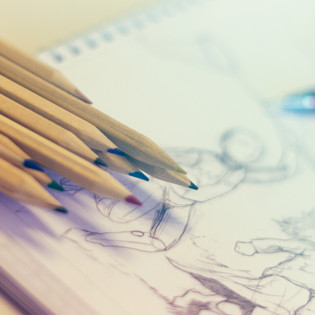pencils and drawing