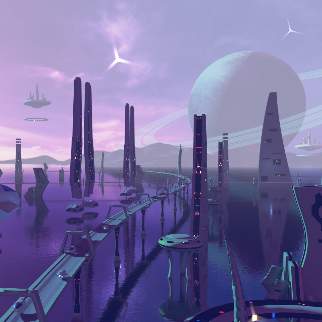 sci-fi city scape