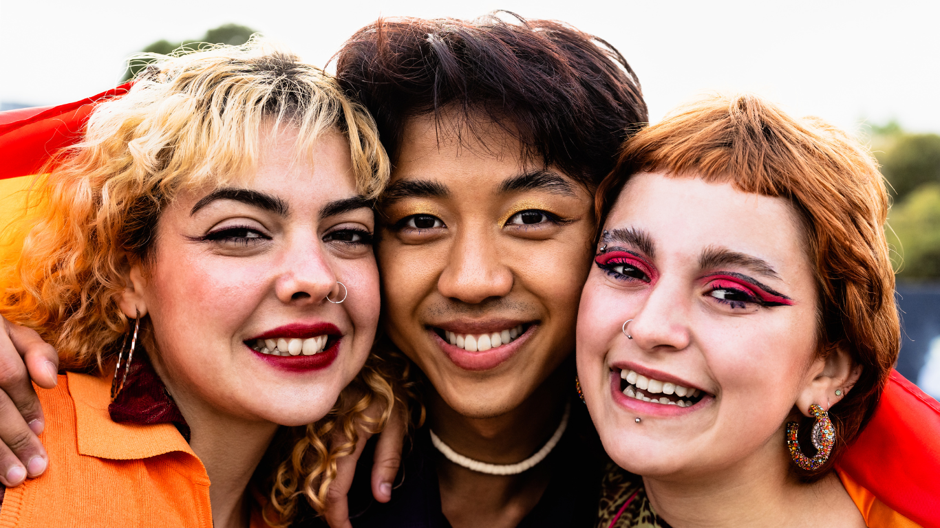 image of 3 young people