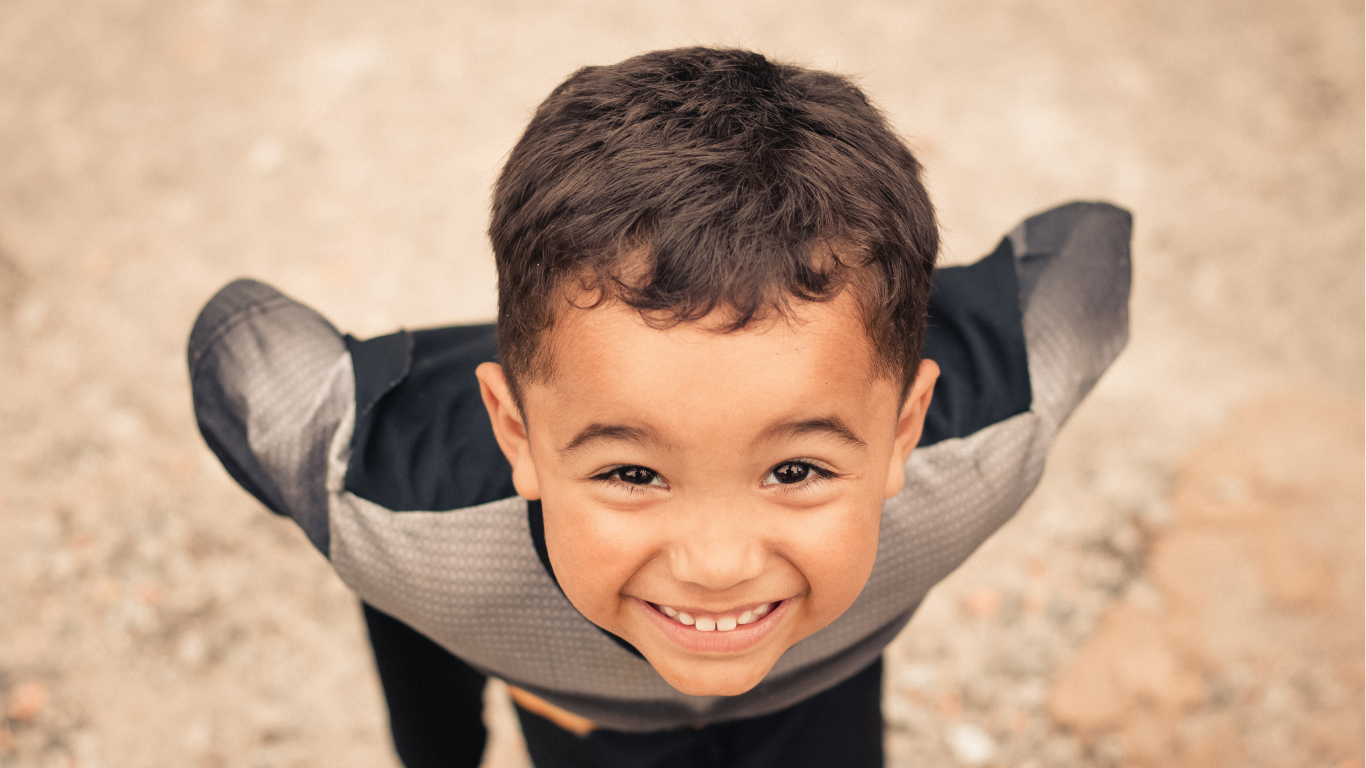 image of a child smiling
