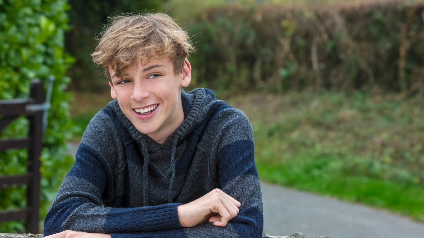 image of a young person smiling
