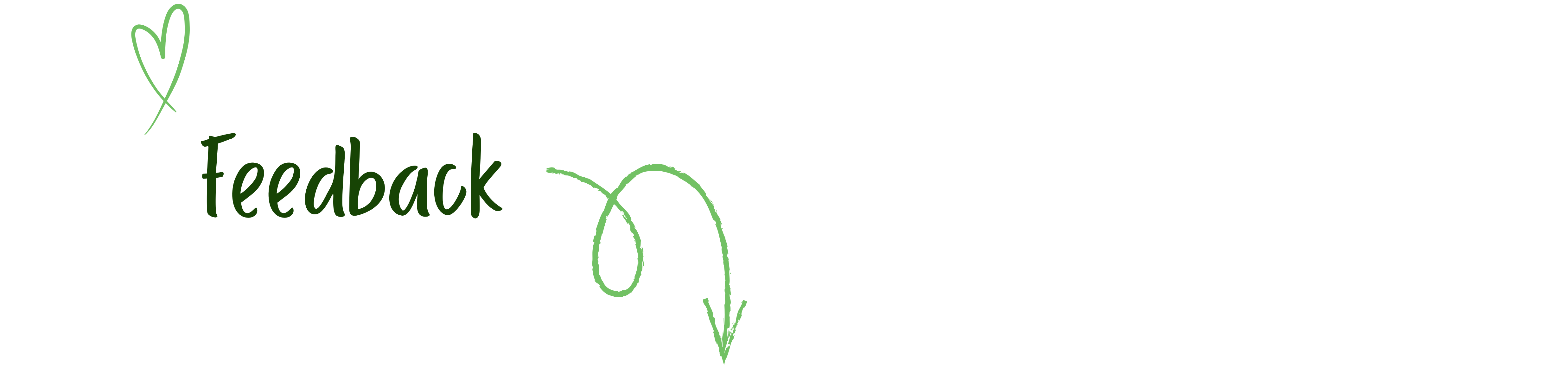 says feedback and has an arrow pointing below